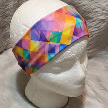 Load image into Gallery viewer, Rainbow Mosaic Rainbow Mosaic Snazzy headwear