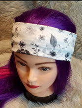 Load image into Gallery viewer, Black and White Floral Black and White Floral Snazzy headwear