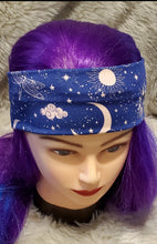 Load image into Gallery viewer, Suns, Moons, and DragonFlies Oh my Suns, Moons, and DragonFlies Oh my Snazzy headwear