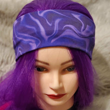Load image into Gallery viewer, Purple Liquid Satin Purple Liquid Satin Snazzy headwear