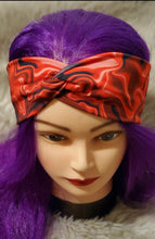 Load image into Gallery viewer, Red Liquid Satin Red Liquid Satin Snazzy headwear