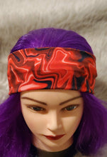 Load image into Gallery viewer, Red Liquid Satin Red Liquid Satin Snazzy headwear