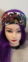 Load image into Gallery viewer, Rainbow Scribbled Stars Rainbow Scribbled Stars Snazzy headwear