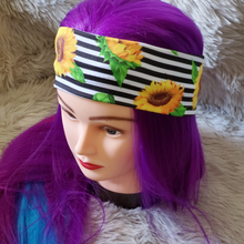 Load image into Gallery viewer, Striped Sunflowers Striped Sunflowers Snazzy headwear