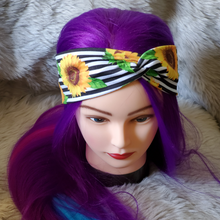 Load image into Gallery viewer, Striped Sunflowers Striped Sunflowers Snazzy headwear