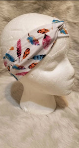 Multi Color Feathers White Multi Color Feathers White Snazzy headwear