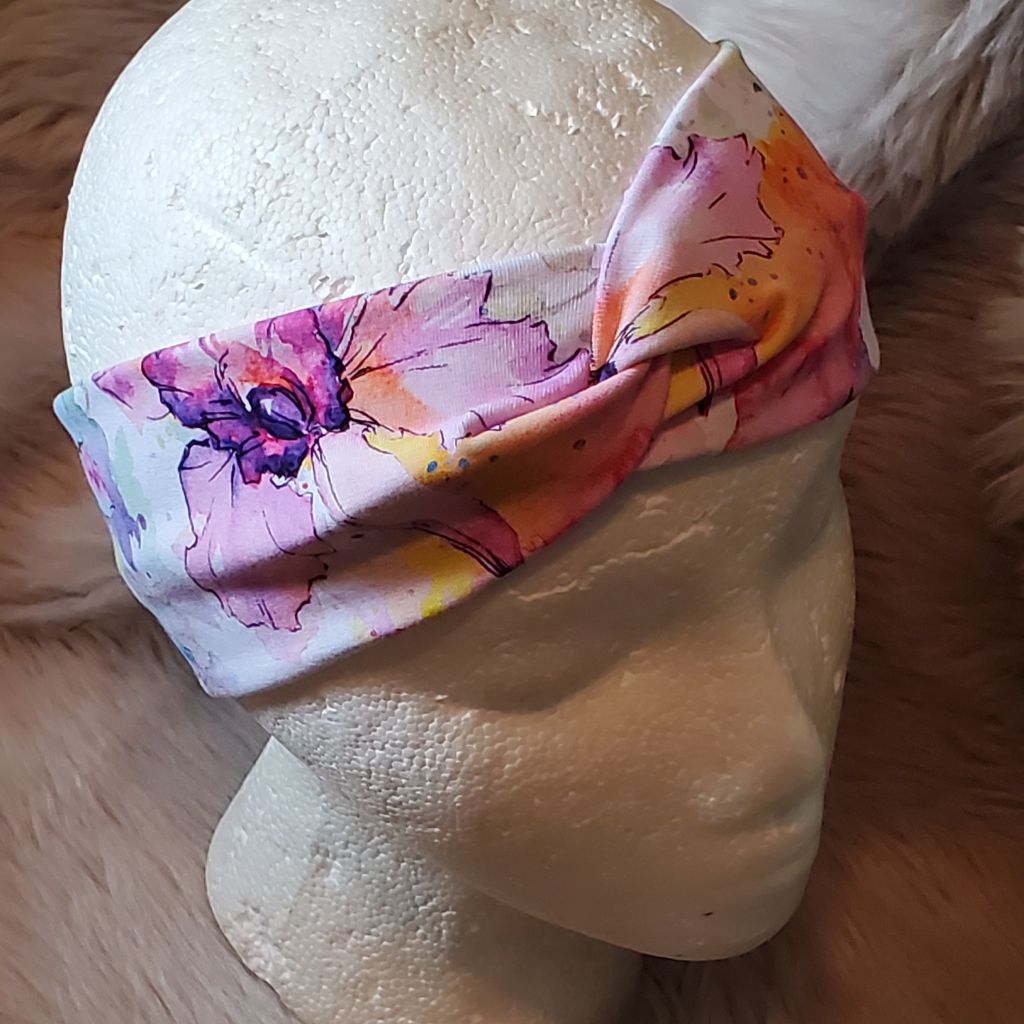 Watercolor Disguised Flowers Watercolor Disguised Flowers Snazzy headwear