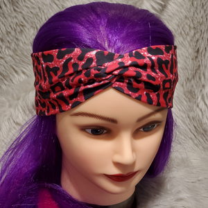 Pink Glitter Leopard Print Pink Glitter Leopard Print Snazzy headwear
