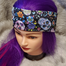 Load image into Gallery viewer, Sugar Skull Floral Sugar Skull Floral Snazzy headwear